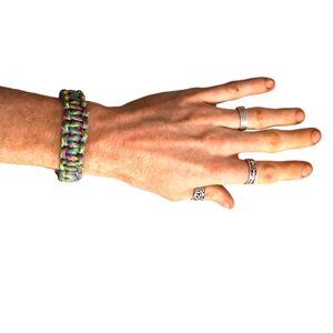Free🎁🍁 2/$30🍁NWT Handmade Unisex Paracord Tactical Survival Bracelet No Metal